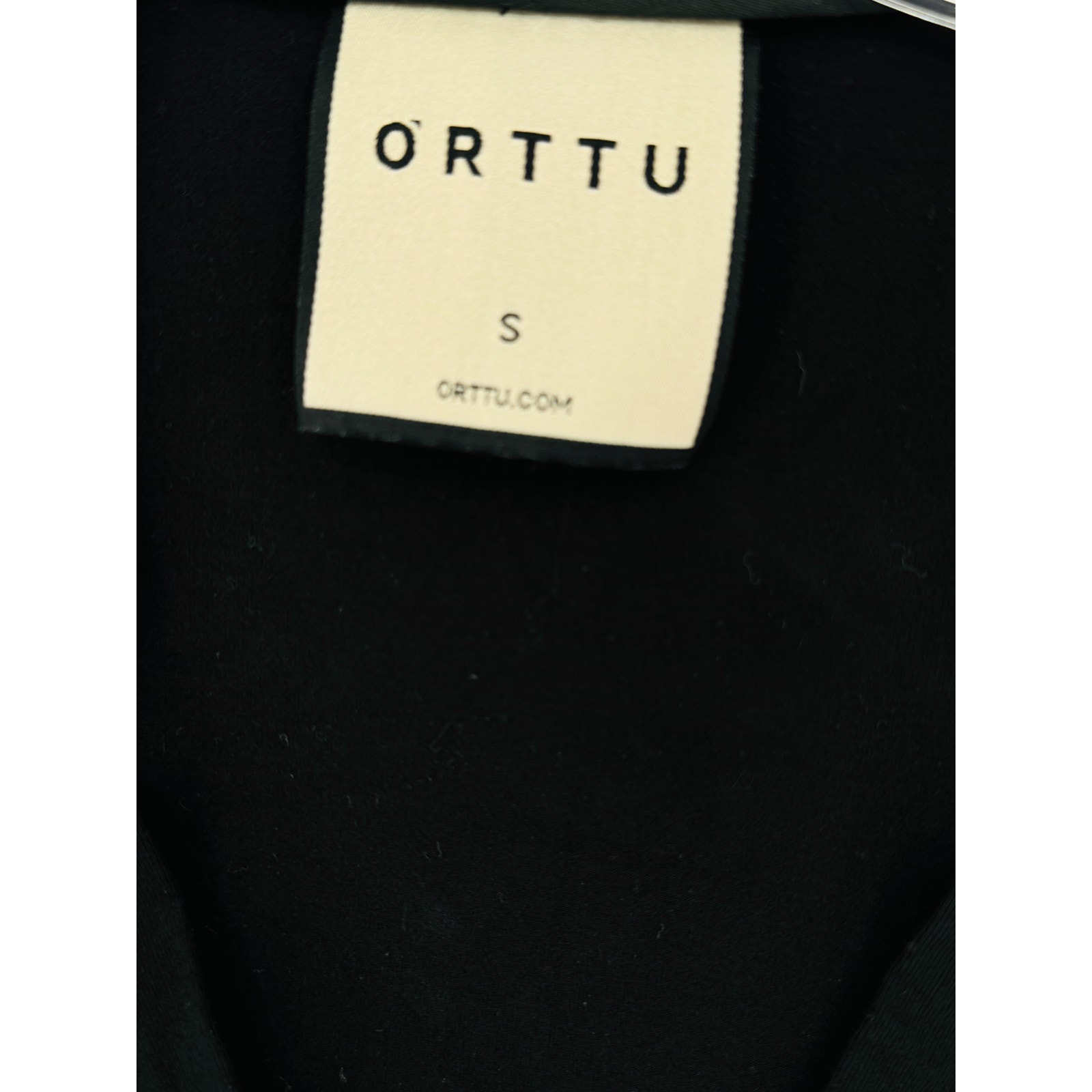 Orttu Star Neck Mens Black Mesh Detail Deep V Neck Long Sleeve Shirt Sz S — image 5 of 6